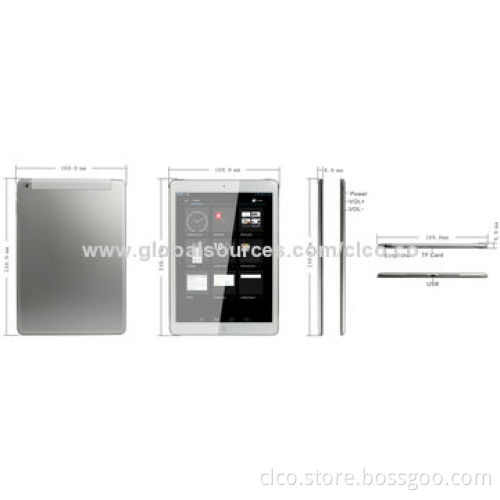 9.7-inch Tablet PCs with IPS 1,024*768, A33 Quad-core 4G Built-in